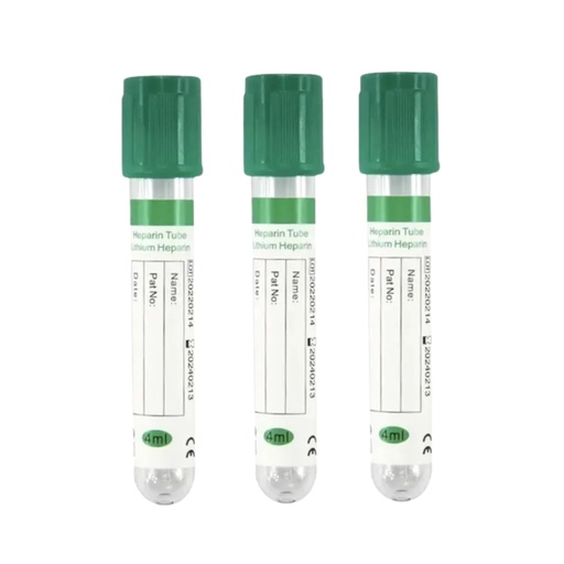 Lithium Heparin tube 3ml Glass